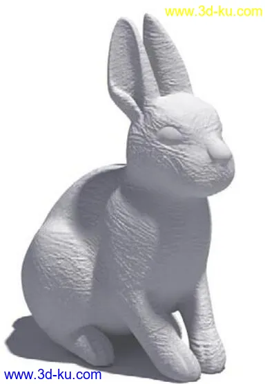 可爱小兔子雕塑模型的图片1