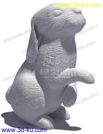 可爱小兔子雕塑模型的图片4