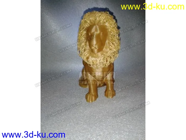STL格式的3D打印狮子模型下载（附多个玩家晒图）的图片4