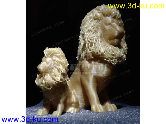 STL格式的3D打印狮子模型下载（附多个玩家晒图）的图片11
