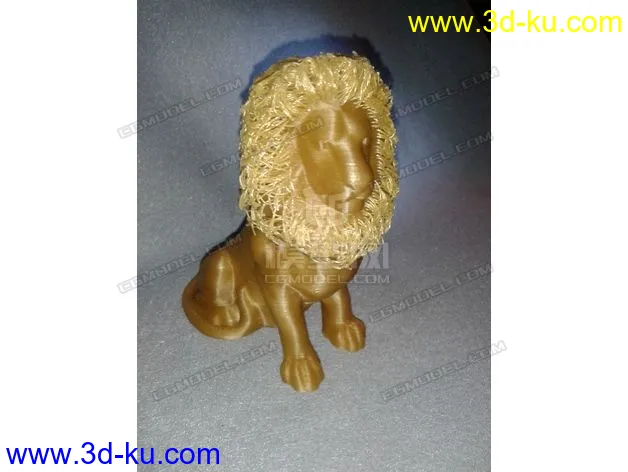 STL格式的3D打印狮子模型下载（附多个玩家晒图）的图片12
