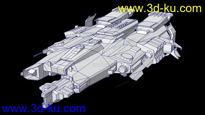科幻战舰模型的图片4