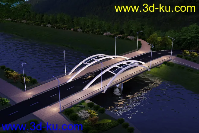 大桥 模型下载 max的图片3