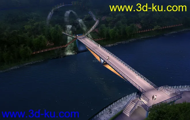 大桥 模型下载 max的图片5