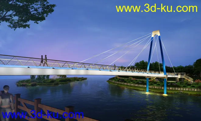 大桥 模型下载 max的图片7