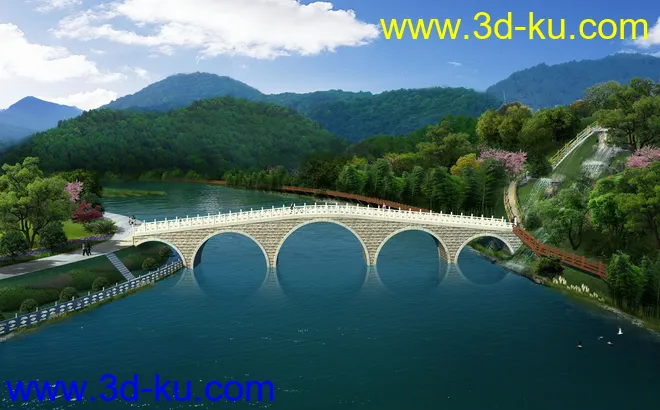 大桥 模型下载 max的图片4