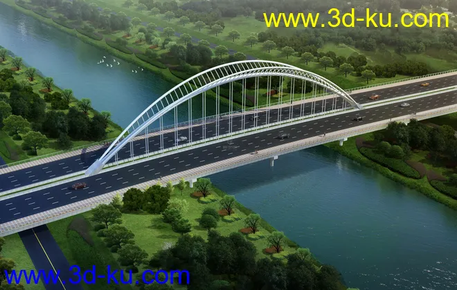 大桥 模型下载 max的图片3