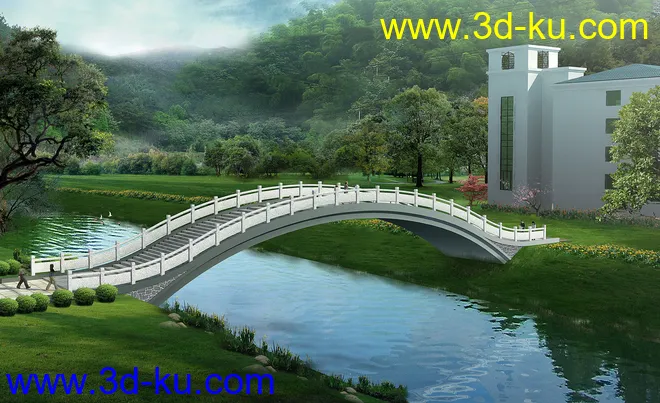 大桥 桥 场景 模型下载 max的图片2