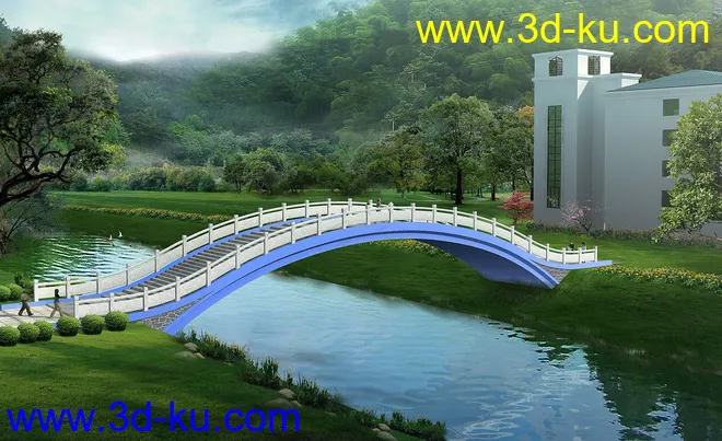 大桥 桥 场景 模型下载 max的图片3