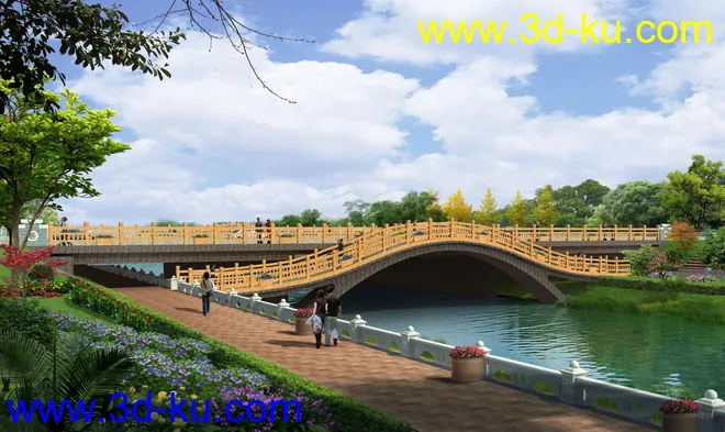 大桥 桥 立交桥  场景 模型下载 max 延政东大道 隔湖东路的图片2