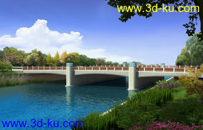 大桥 桥 立交桥  场景 模型下载 max 延政东大道 隔湖东路的图片5