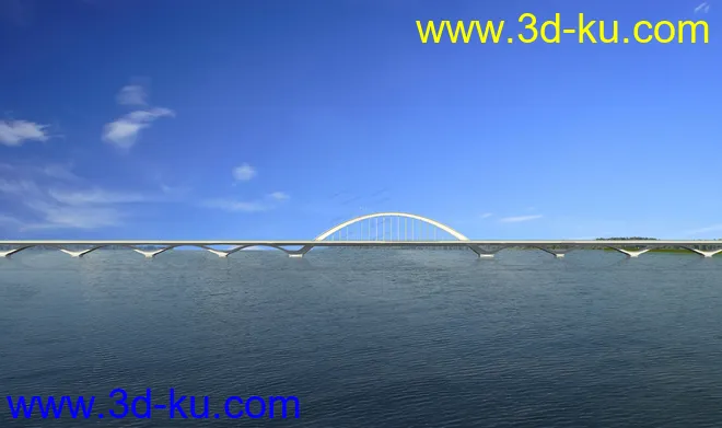 大桥 桥 场景 模型下载  max 城市 蓝天  夜景的图片9