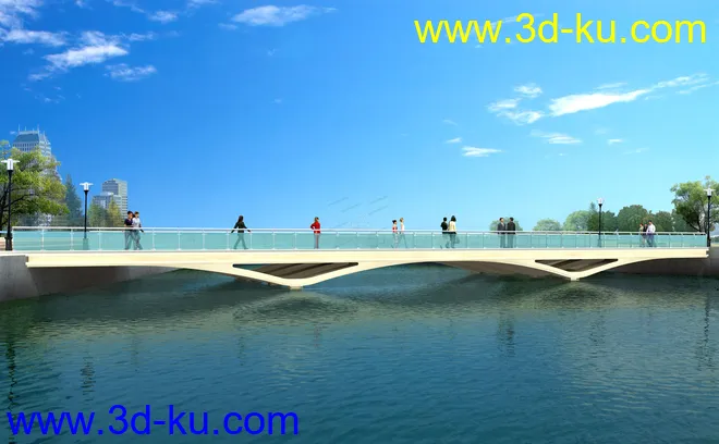 大桥 桥 场景 模型下载  max 城市 苏州拱桥的图片8