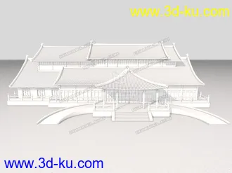 3D打印模型古建筑之太湖古建的图片