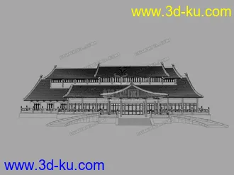 3D打印模型古建筑之太湖古建的图片