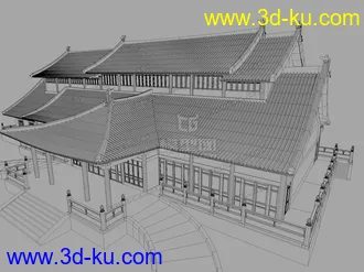 3D打印模型古建筑之太湖古建的图片