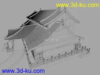 3D打印模型古建筑之太湖古建的图片