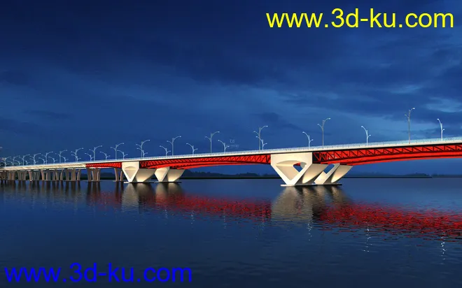 大桥 桥 场景 模型下载  max 大桥 夜景的图片2