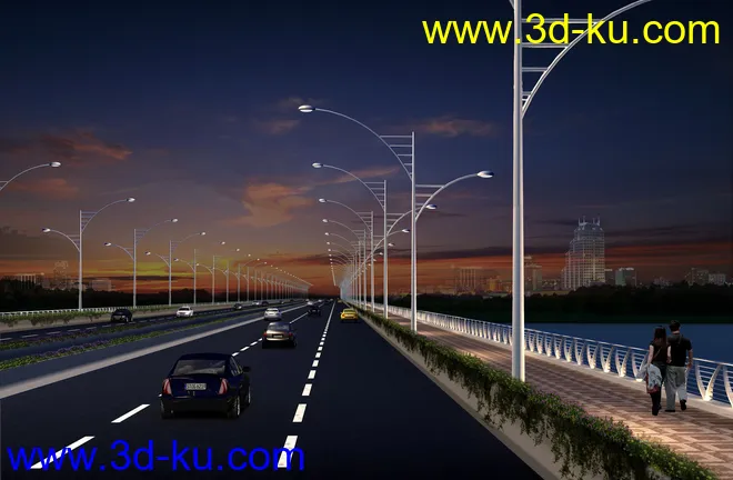大桥 桥 场景 模型下载  max 公路的图片2