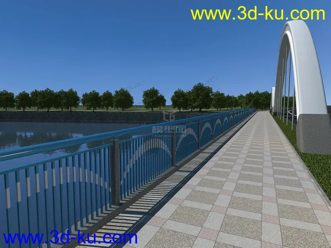 场景 模型下载  max  各种桥 斜拉桥 拱桥的图片8