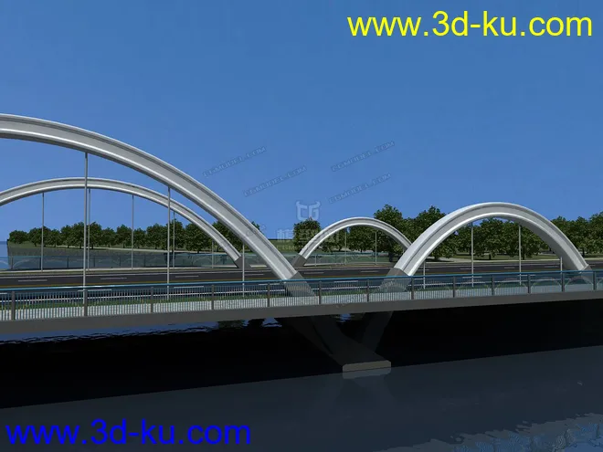 场景 模型下载  max  各种桥 斜拉桥 拱桥的图片9