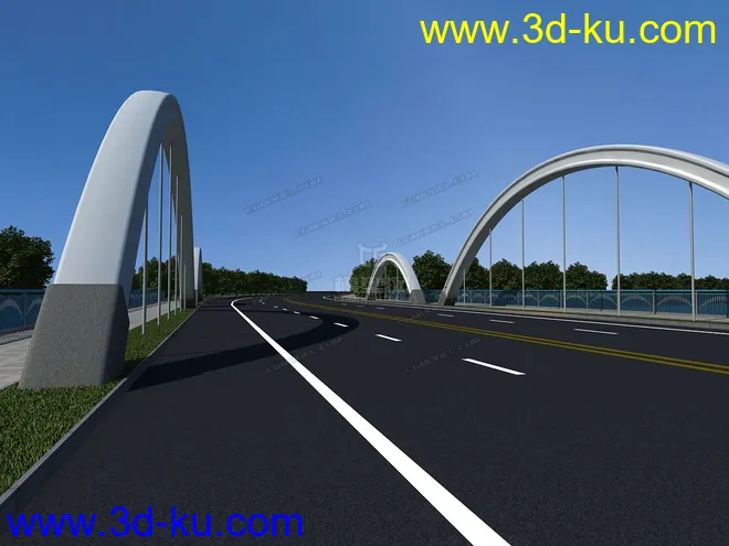 场景 模型下载  max  各种桥 斜拉桥 拱桥的图片10
