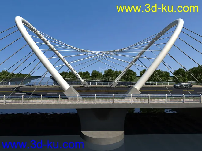 场景 模型下载  max  各种桥 斜拉桥 拱桥的图片16