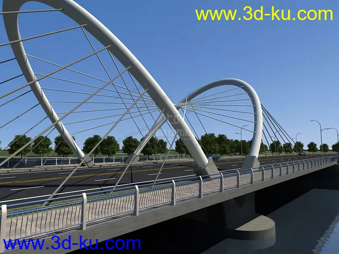 场景 模型下载  max  各种桥 斜拉桥 拱桥的图片17