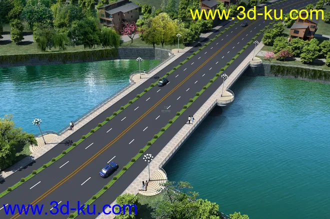 场景 模型下载  max  各种桥 斜拉桥 拱桥的图片23