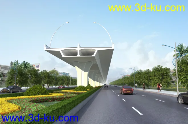 场景 模型下载  max  天桥，高架桥的图片12