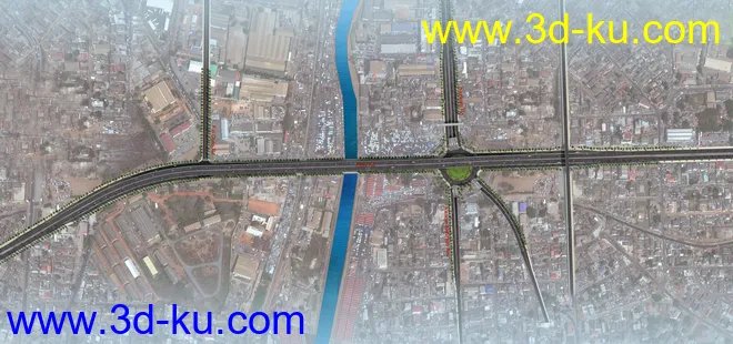 场景 模型下载  max  天桥，高架桥的图片23