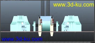 3D打印模型矿区，矿井提升机，矿井排风机的图片