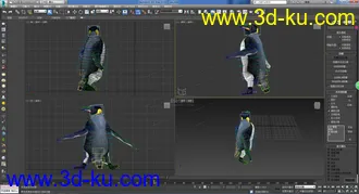 3D打印模型企鹅绑定·带简易动画·可做动画练习的图片