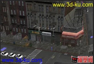 3D打印模型gta4游戏场景 带贴图的图片