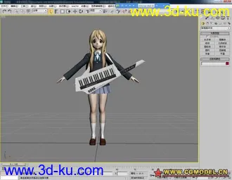 3D打印模型K_on！ 轻音少女 带乐器的图片