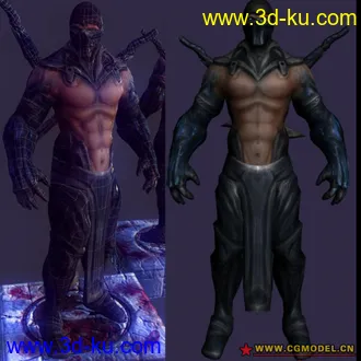 3D打印模型真人快打Sub Zero Model and Textures的图片