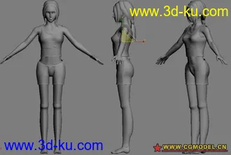 3D打印模型女人裸模 带衣服的图片