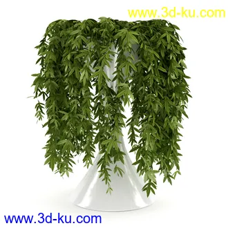 植物模型,花瓶,花盆,盆景,鲜花,草,盆栽,玫瑰花,青草等模型25个的图片25