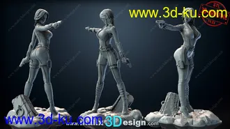 黑寡妇3D打印模型的图片3