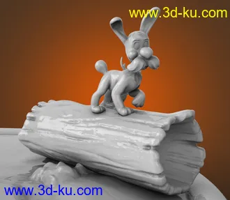 卡通狗-3D打印模型的图片1