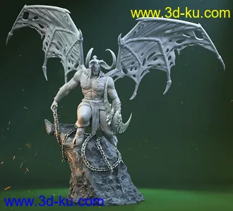 《魔兽世界》伊利丹·怒风-3D打印模型的图片2