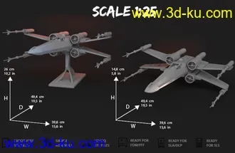 星际战斗机-3D打印模型的图片3