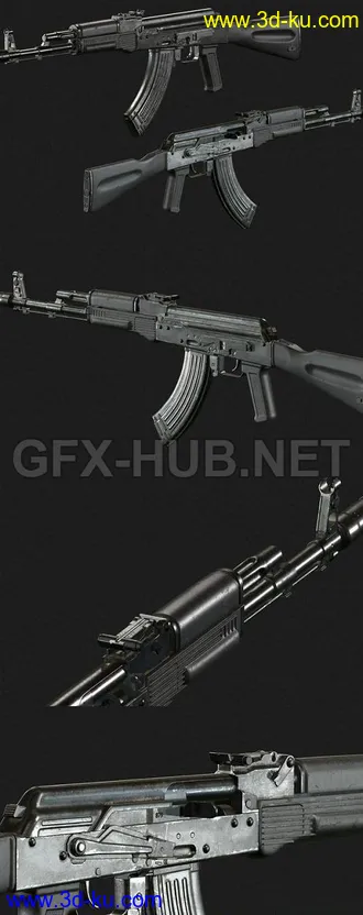 手枪模型,AK-103突击步枪,M1935,F45,加利尔突击步枪,MP7,左轮手枪,M4A1,M12,M249机枪等枪模型的图片3