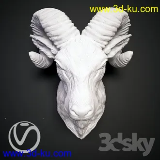 羊头雕像,狮子雕像,马头,犀牛,河马,鹿,鲨鱼雕像,狐狸,鸽子,孔雀铜像模型的图片6