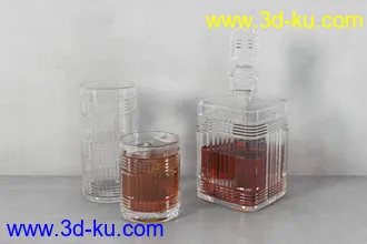 书本,书籍,瓶罐,白酒,红酒,酒杯,高脚杯,蜡烛,花瓶,台灯,模型合集的图片7